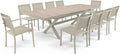 Chaise – Tivoli, en céramique, en aluminium, beige, extensible