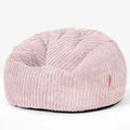 Lounge Pug Pouf Poire Classique pour Adulte en Velours Côtelé — format portable, rose