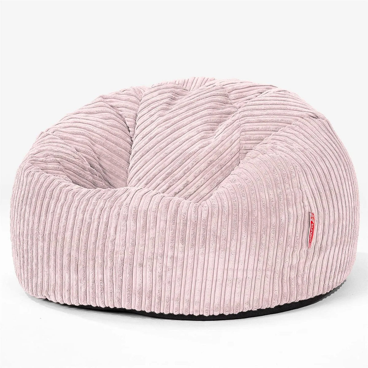 Lounge Pug Pouf Poire Classique pour Adulte en Velours Côtelé — format portable, rose