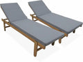 Alice's Garden: avec coussins, avec roulettes, Set de 2, gris