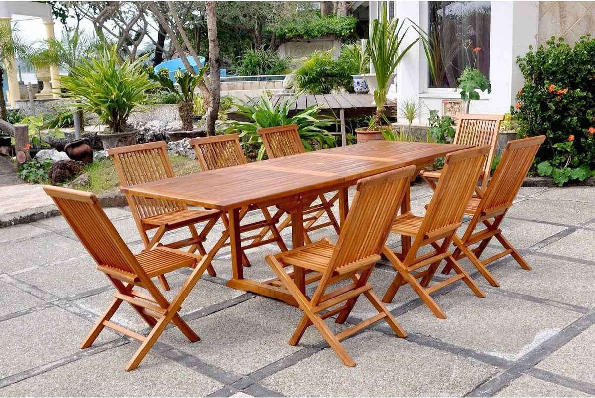 Salon de jardin et ensemble lounge: USINE, en bois, résistant aux intempéries