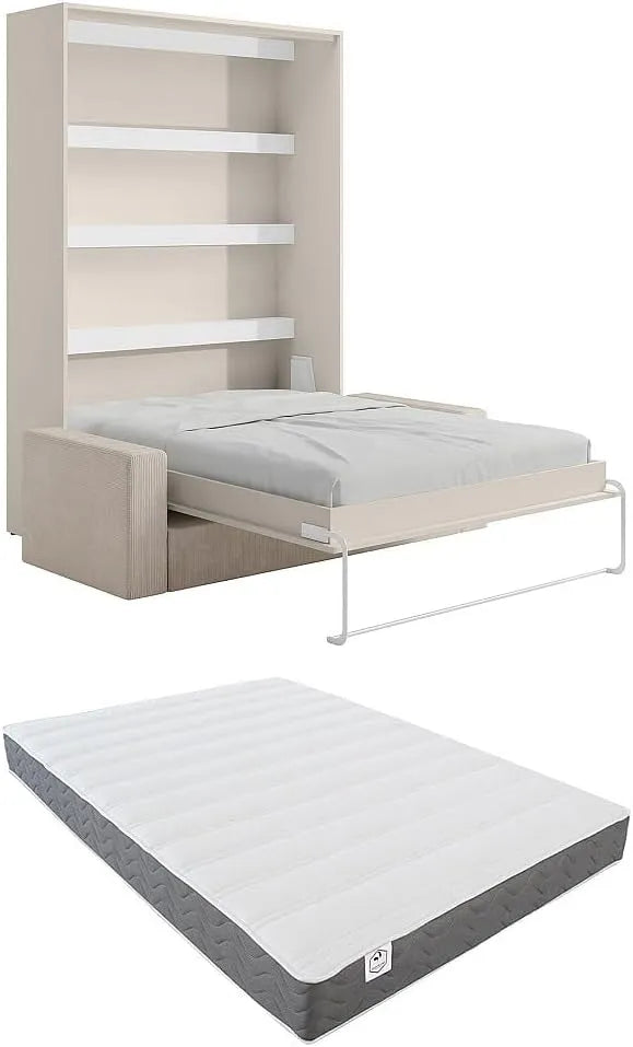 Canapé: RAPILI, 160 × 200 cm, vert, revêtement en tissu