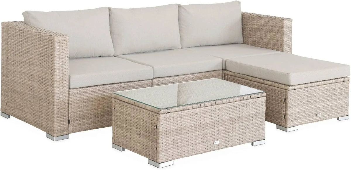 Salon de jardin et ensemble lounge — avec coussins