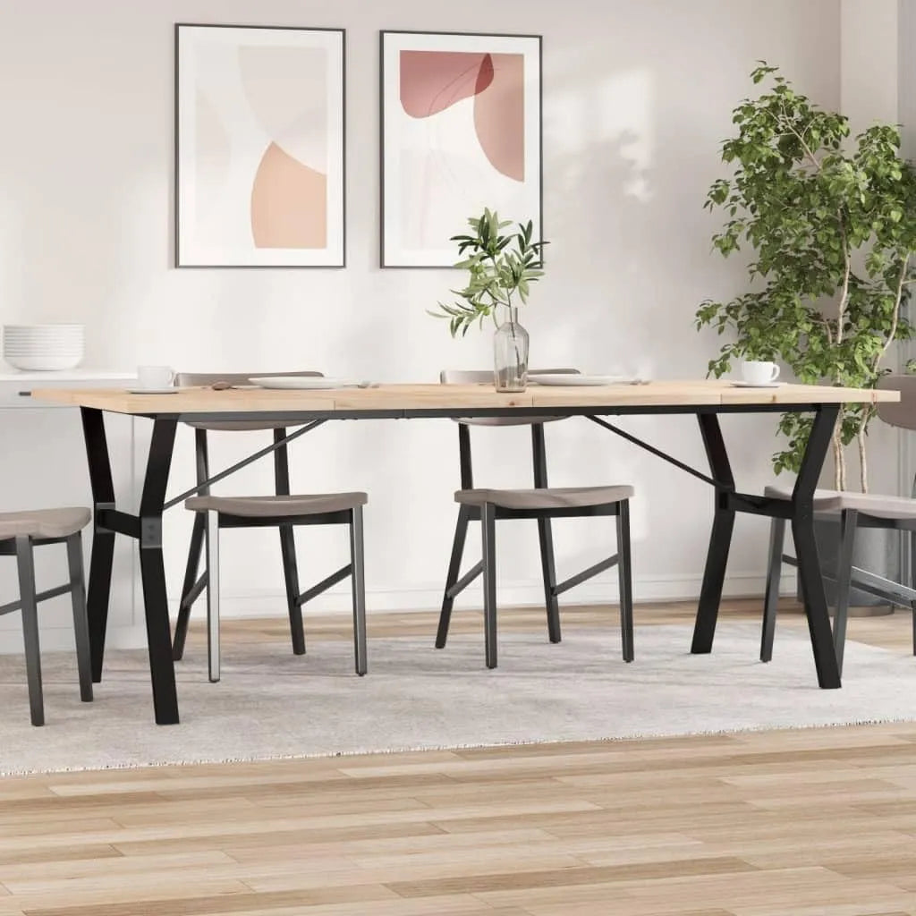 Table à manger et table de salle à manger – en bois, 200 × 100 × 75, 5 cm