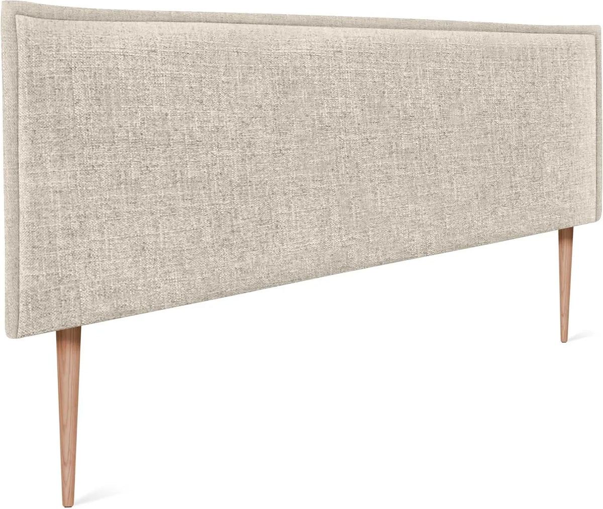 Tête de lit en lin naturel avec bordure élégante pour chambre moderne - Beige 150x105cm