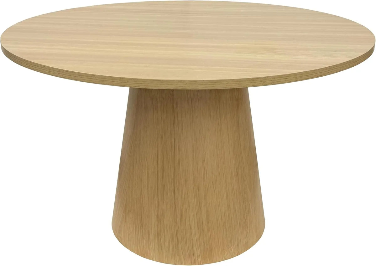 Table à Manger Scandinave Ronde 120 cm en Bois Clair par Oviala