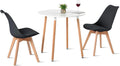 Ensemble Table à Manger Scandinave avec 2 Chaises - H.J WeDoo