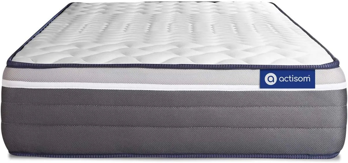 Matelas Confort Ultra 80 x 200 cm - Latex et Mémoire de Forme - Épaisseur 26 cm - Soutien Très Ferme - 7 Zones de Confort