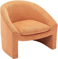 Fauteuil Confortable en Tissu Terracotta - OSSANA par Vente-unique