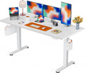 Bureau Électrique Réglable en Hauteur ErGear, avec Panneau Intelligent à Mémoire et Plateaux Blanches, 160x80 cm