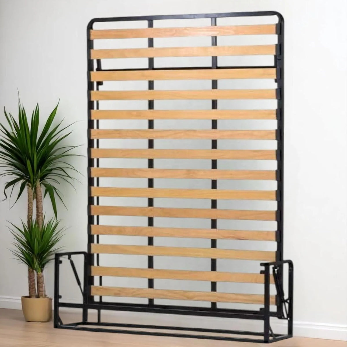 Lit Mural Vertical 140x190 pour 2 Personnes - Design Classique et Pratique