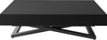 Table Basse Relevable Multifonctionnelle Noir avec Rangement Intégré