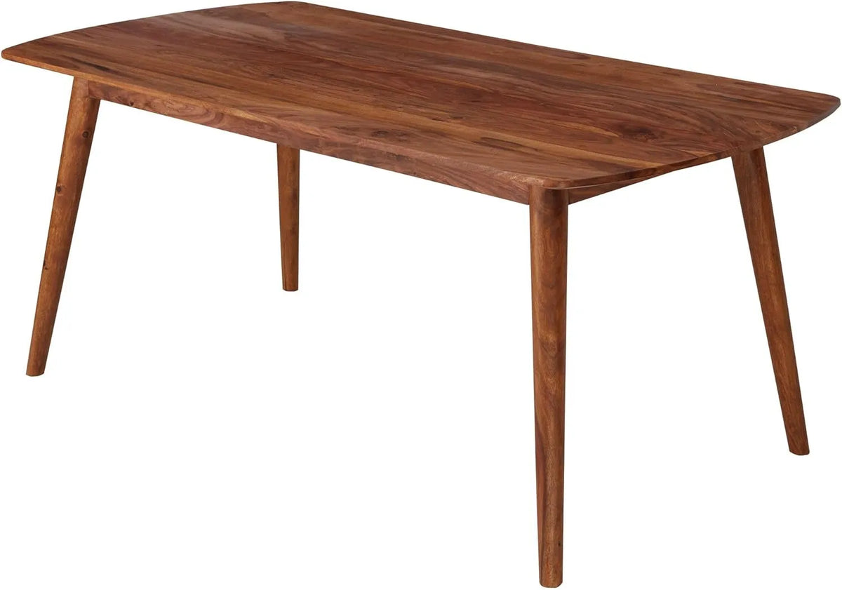 Table de Salle à Manger en Bois Massif Sheesham - Design Rustique 120x75x60 cm
