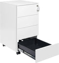Caisson de Bureau Verrouillable à 4 Tiroirs pour Rangement Mobile