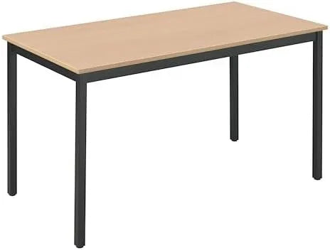 Table Polyvalente en Hêtre 120x60 cm - Design Éco Noir