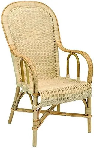 Fauteuil en Rotin pour Adulte avec Dossier Haut - Confort et Élégance