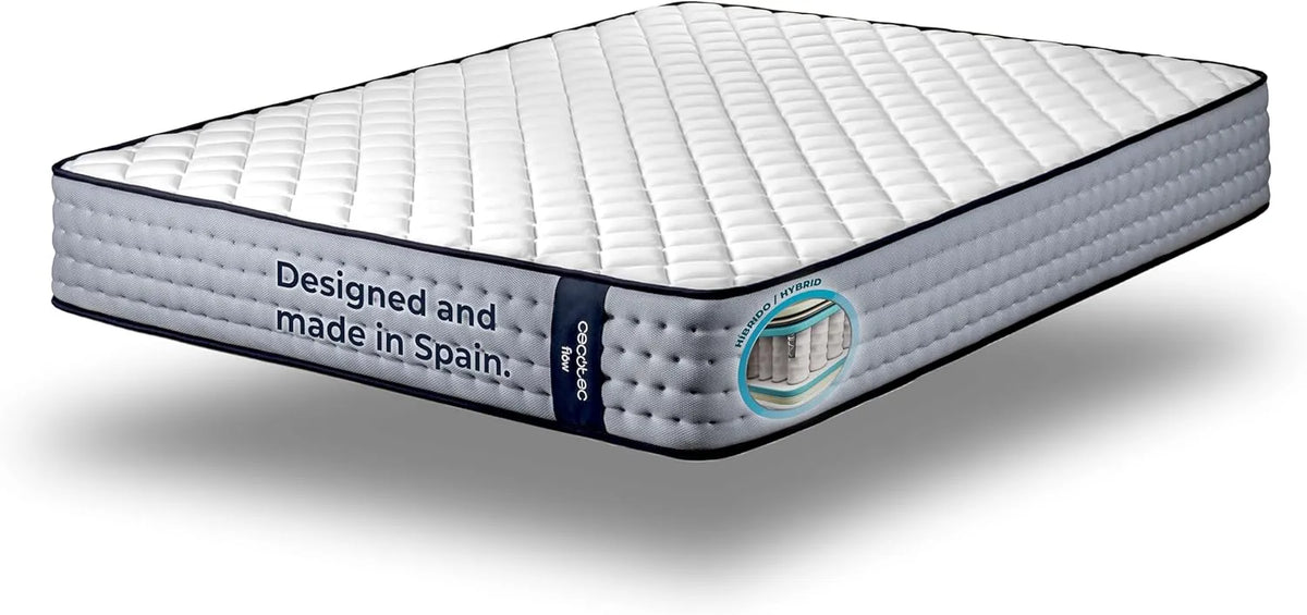Matelas Hybride Mémoire de Forme 150x190 cm, Confort Élevé, Double Saison