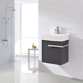 Armoire de salle de bain compacte mat anthracite 50 cm