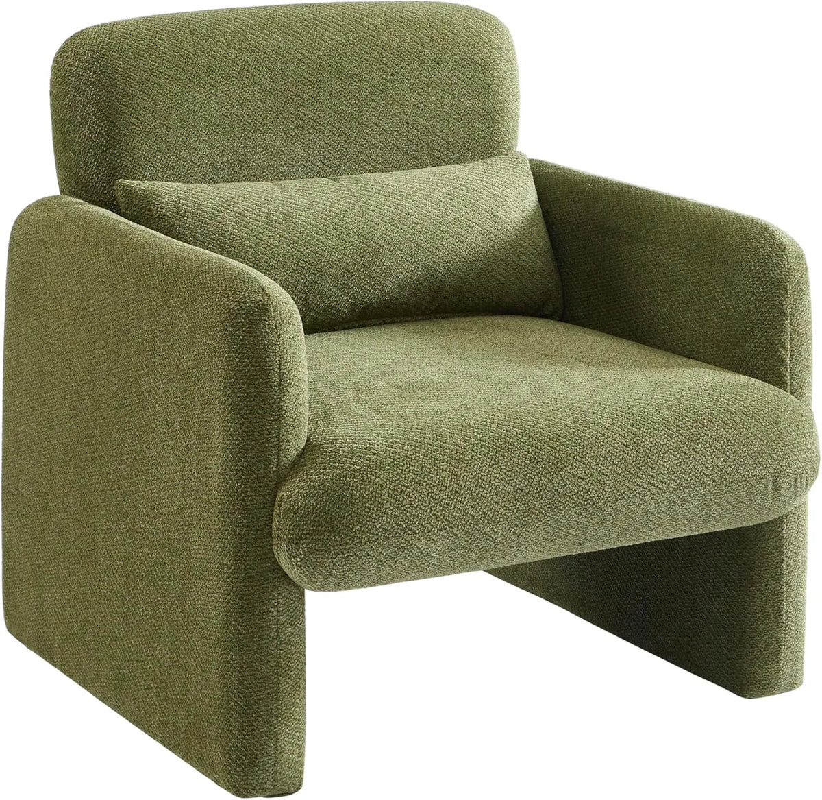 Chaise de Salon OMA en Tissu Vert Confortable