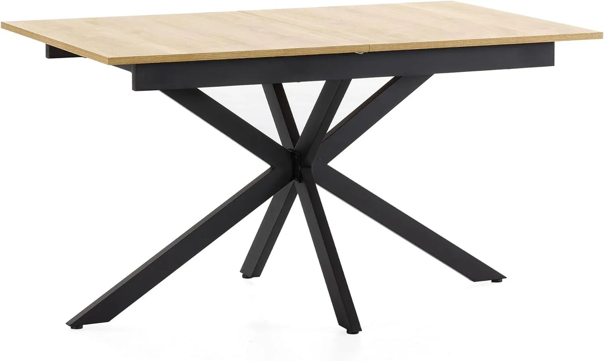 Table à Manger Extensible Prato en Chêne 140-180 cm