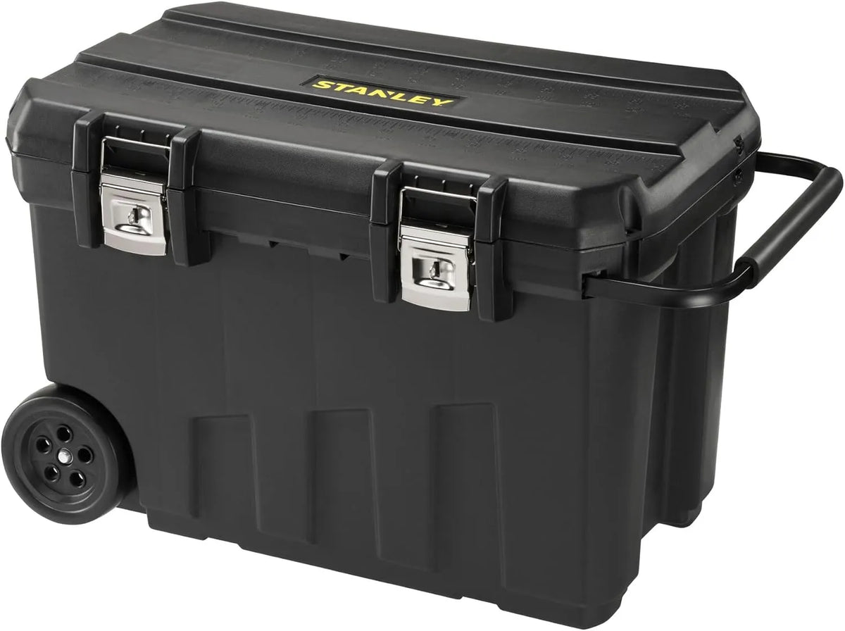 STANLEY Coffre à outils roulant 91L robuste et spacieux