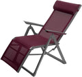 Fauteuil de Jardin Inclinable Bordeaux et Graphite - Hespéride Décima