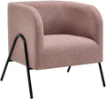 Fauteuil Rose en Tissu BLINODA - Design Confortable