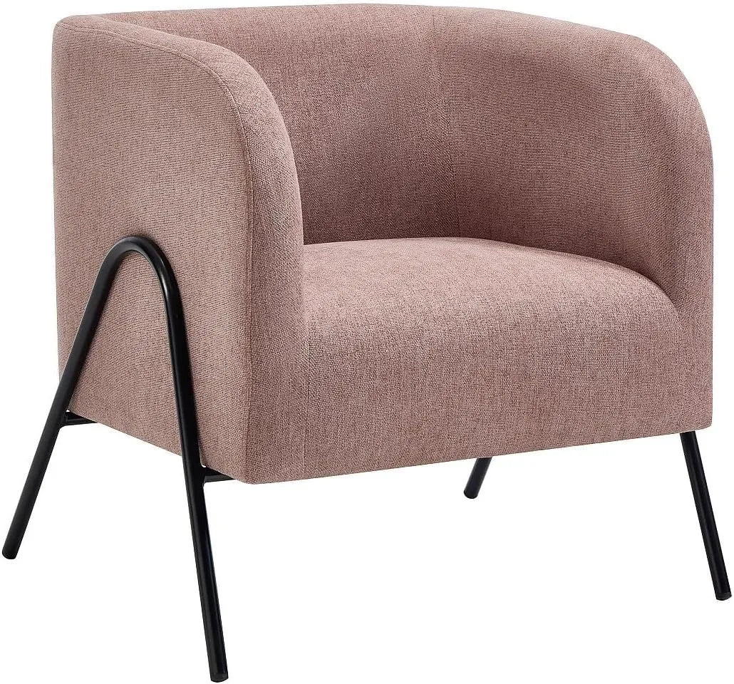 Fauteuil Rose en Tissu BLINODA - Design Confortable