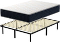 TEENO Matelas en Mousse à Mémoire 140x200 cm avec Sommier à Lattes et Pieds Inclus