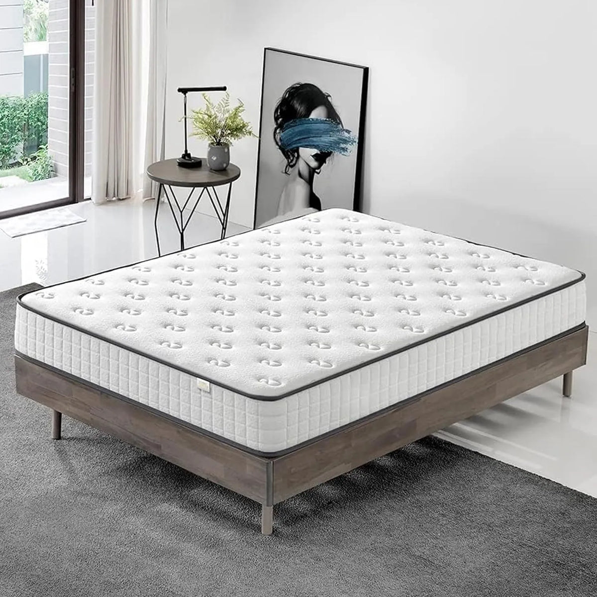 Matelas 180x200 DEWINNER, Mousse à Mémoire 22 cm, Confort Réversible et Soutien Respirant