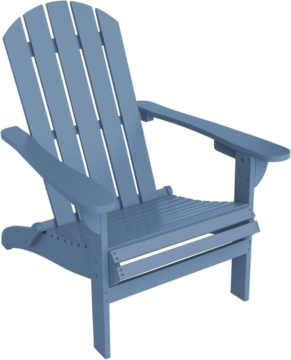 Fauteuil Adirondack en Acacia Bleu avec Accoudoirs - Modèle KERINA