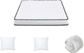 Matelas 140x200 cm avec Couette et Oreillers | Hypoallergénique et Ergonomique | Respirant et Confort Supérieur