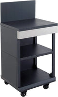 Chariot de Cuisine Cook'in Garden - Plan de Travail Mobile pour Barbecue Gaz, Grand Rangement, Noir