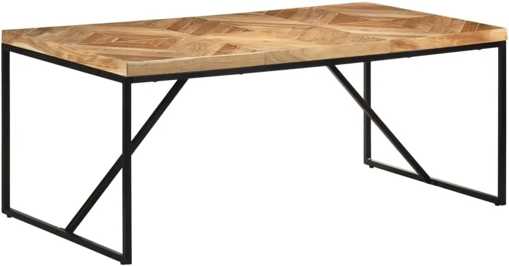 Table de Salle à Manger en Bois d'Acacia et Manguier 180x90x76 cm