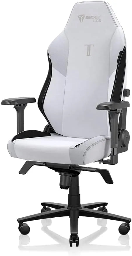 Secretlab Chaise Gaming Titan Evo Blanc Arctique - Ergonomie et Confort avec Accoudoirs 4D, Appui-Tête Magnétique et Support Lombaire - Taille XL, Jusqu'à 180kg