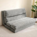 MAXYOYO Matelas de sol pliable, canapé-lit pour chambre et salon, épais et confortable, 100 x 240 cm, gris