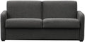 Canapé-lit Convertible 3 Places avec Matelas en Tissu Gris Foncé - Modèle Agathe