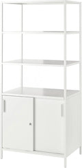 Armoire à Portes Coulissantes Blanche 80 x 55 x 180 cm - IKEA Trotten