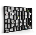 Grande Bibliothèque XL Iacopo en Frêne Noir pour Salon et Bureau - Fabrication Italienne