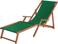 Chaise Longue XXL en Bois, Transat Pliable, Bain de Soleil avec Tissu Personnalisable