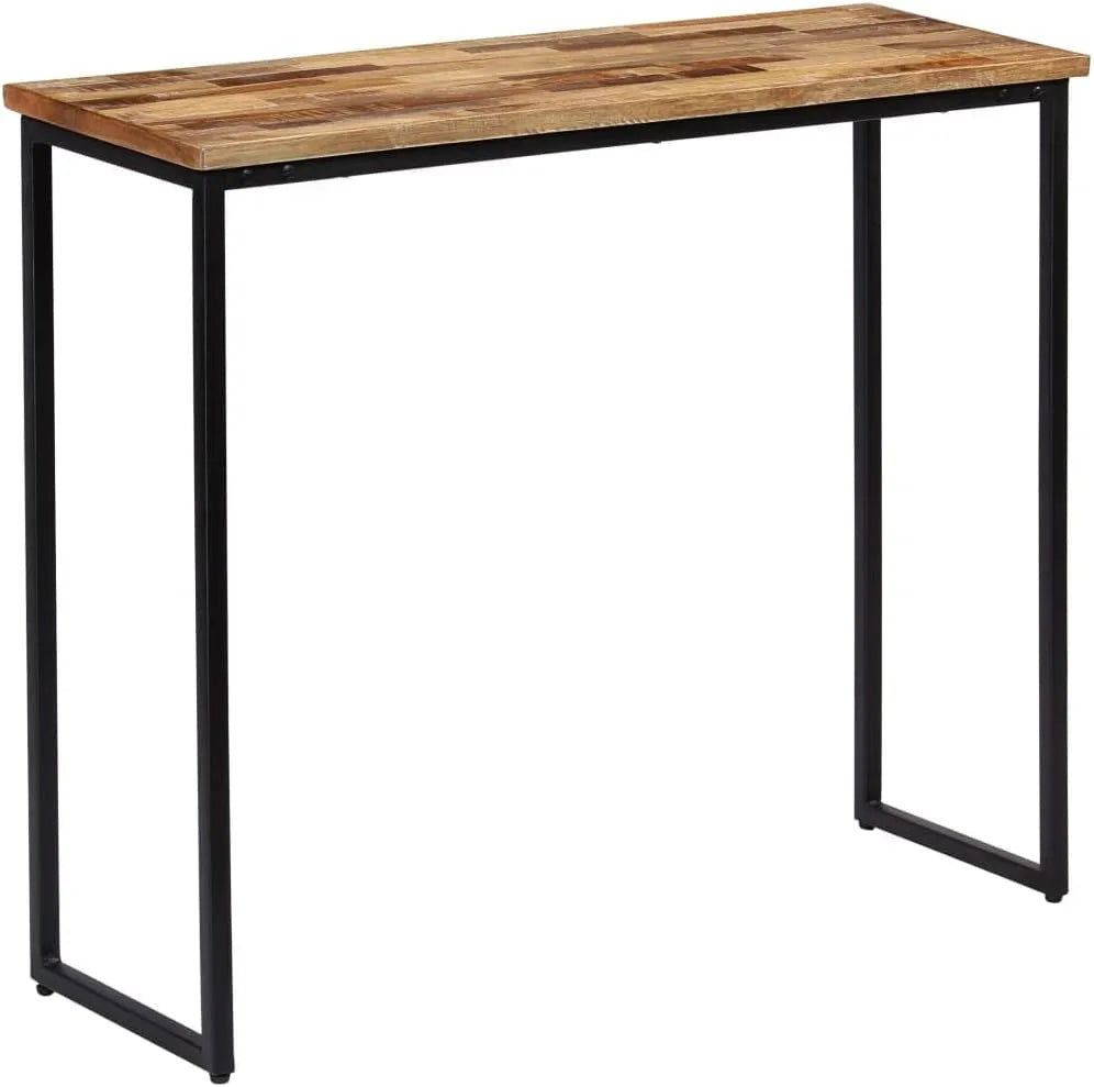 Console d'entrée en teck recyclé massif 90x30x76 cm