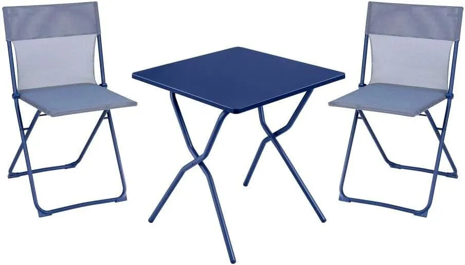 Lafuma Set de Table Carrée et Chaises Compactes pour Balcon