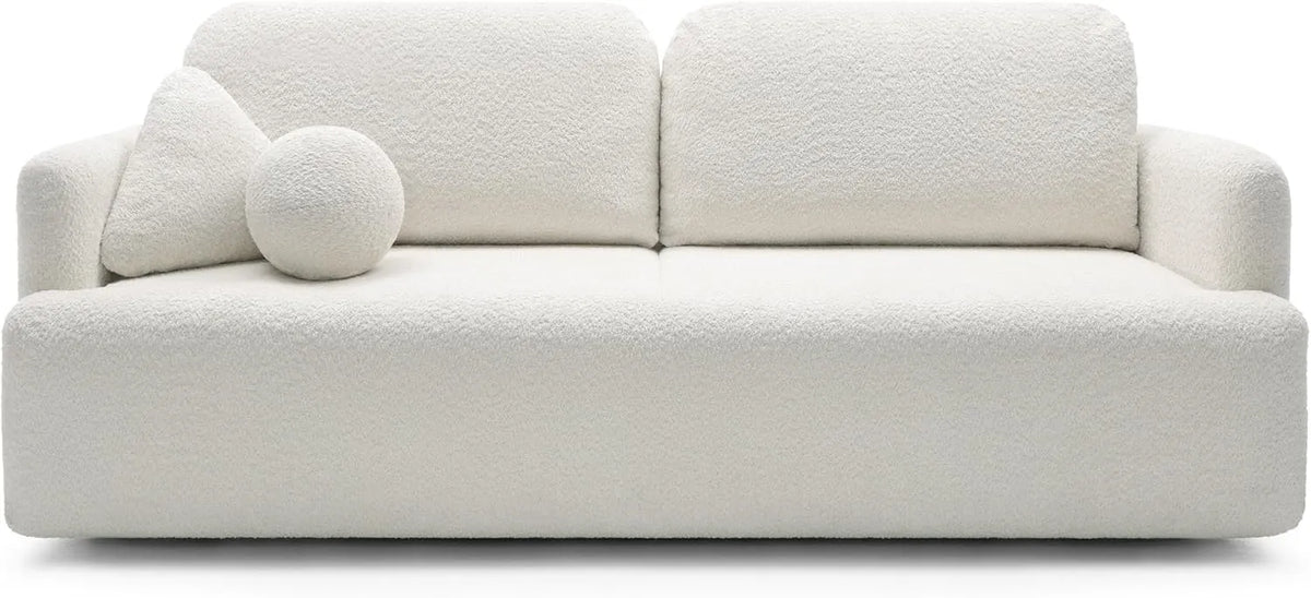 Selsey Canapé 227 cm, Bois d'ingénierie, Blanc Crème