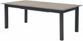 Table de Jardin Extensible en Aluminium pour 12 Personnes - Résistante à la Corrosion - Couleur Gris Graphite