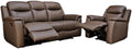 Canapé Relax en Cuir 3+1 Places Evasion - Coloris Marron