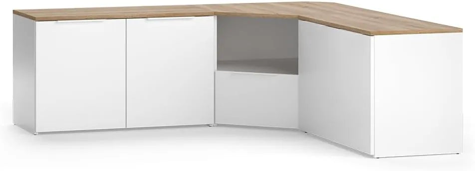 Ensemble de Meubles Muraux Vicco Wido, Blanc et Sonoma, 2 Pièces