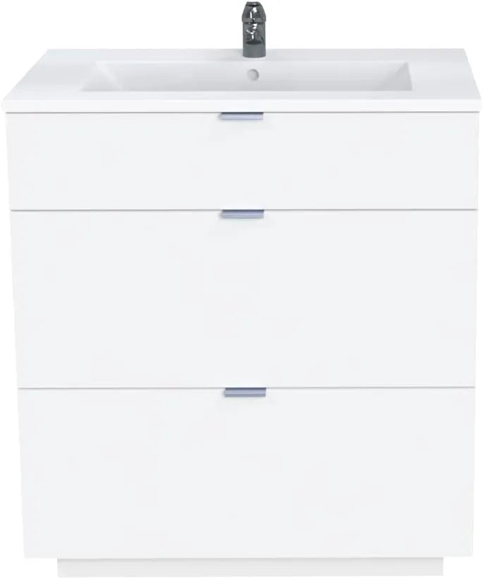 Meuble de salle de bain MARBELLA 80 cm avec 3 tiroirs - Blanc