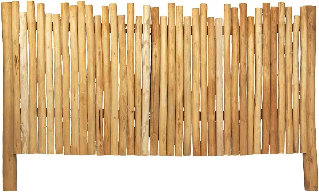 Meubletmoi Tête de lit en Teck Clair 170 cm - Style Bord de Mer pour Lit 160 cm