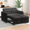 Canapé-lit Merax 2 places avec USB et rangement, Gris 142x85x83 cm