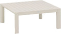 Table Basse de Jardin Carrée en Aluminium avec Finition Époxy, Modèle Argile - Hespéride